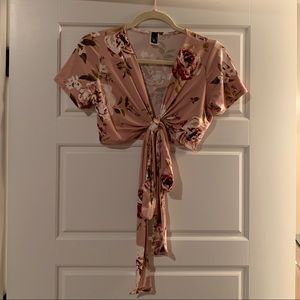 Floral crop top